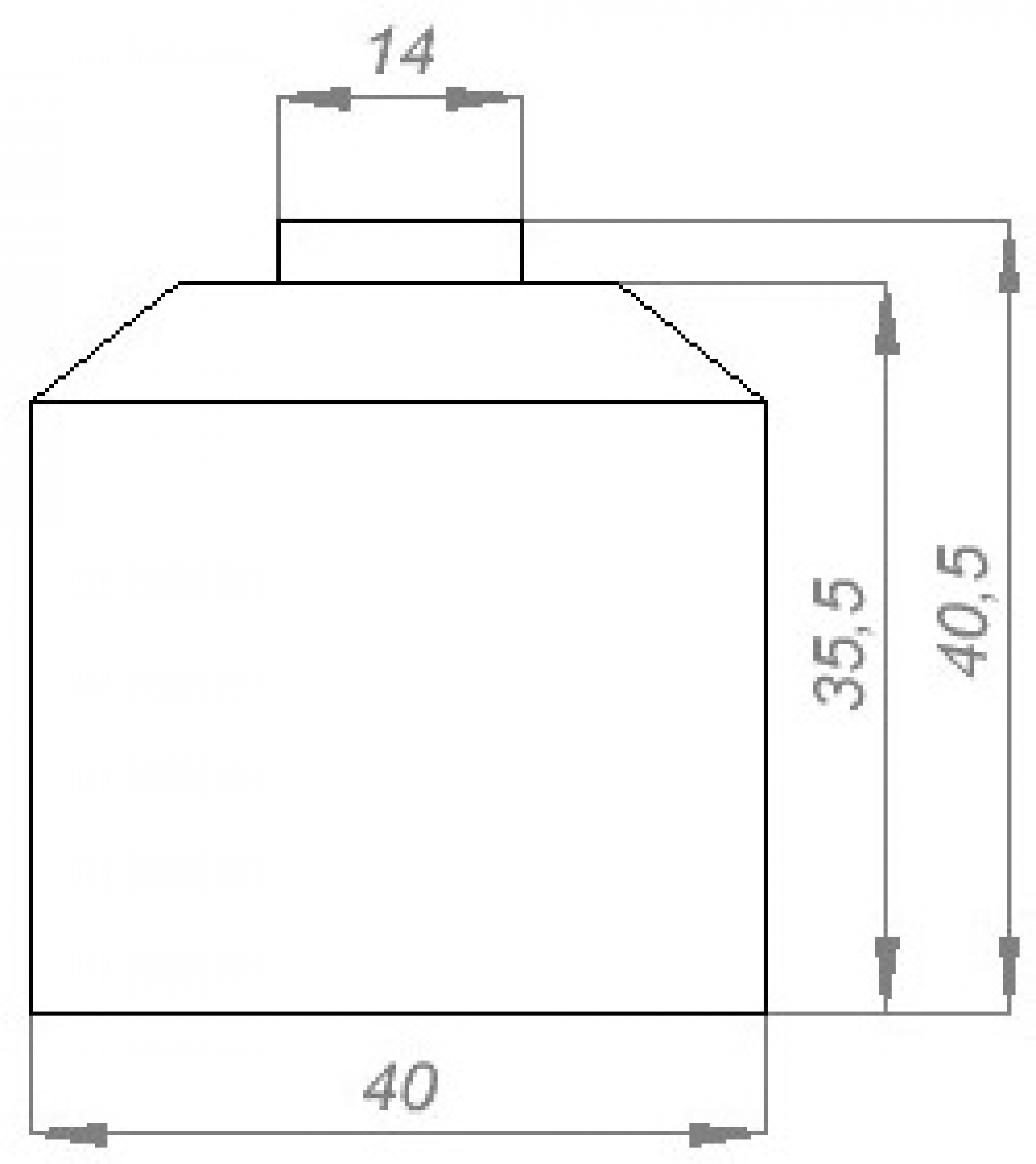 Tool length sensor - Z-Finder inductive PNP - Probe 14mm