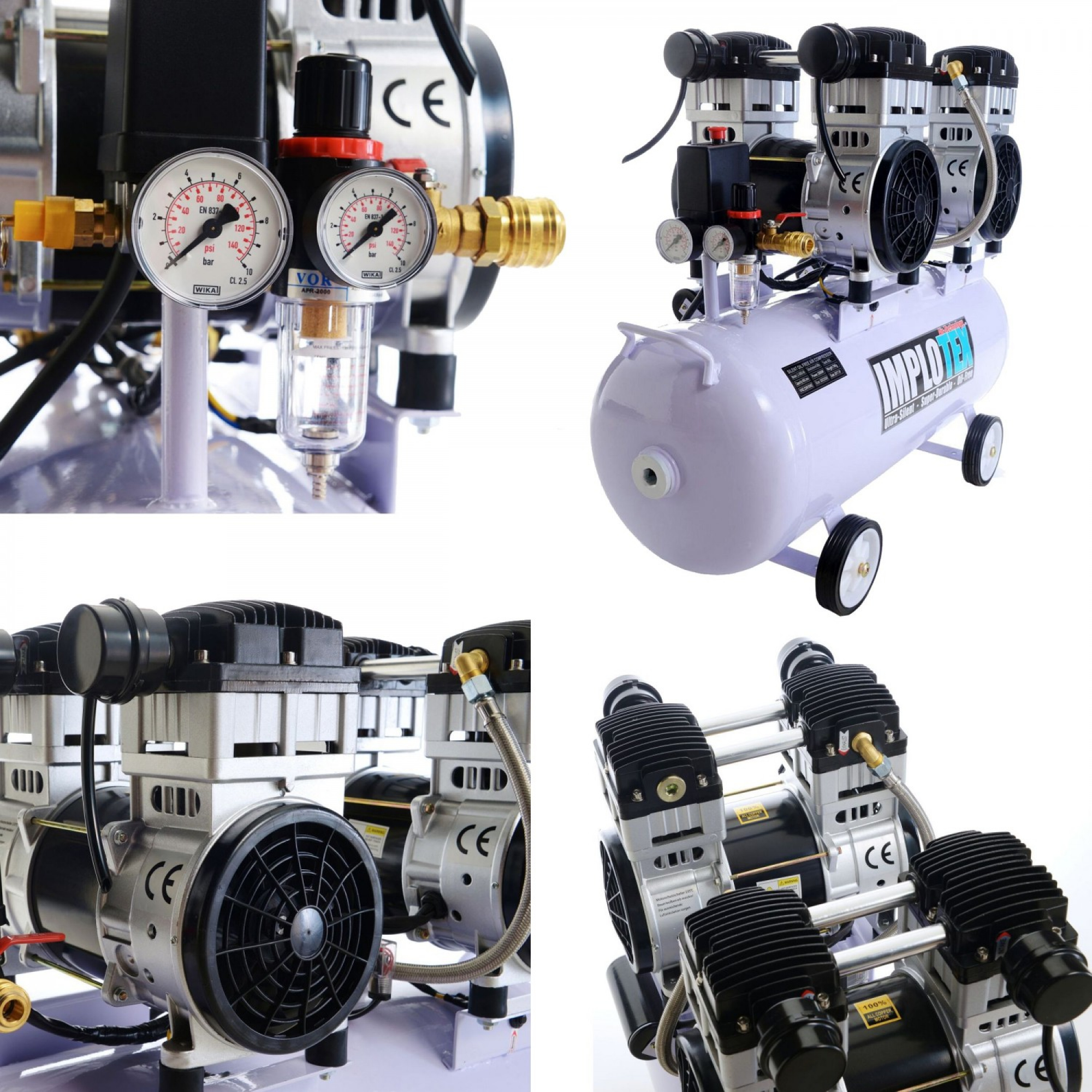 Silent-Kompressor 3000 W / 65 L / 65 dB