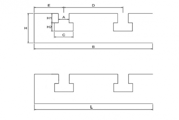 Steel T-slot plate "X Block" 3020