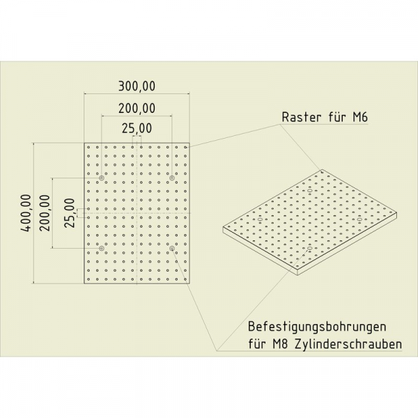 Thread grid plate 4030