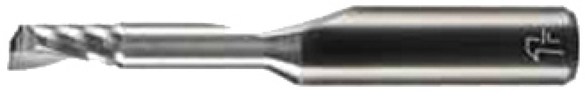 FIRSTATTEC End Mill 1-Flute Ø4mm Reduced Neck, Reinforced Shank
