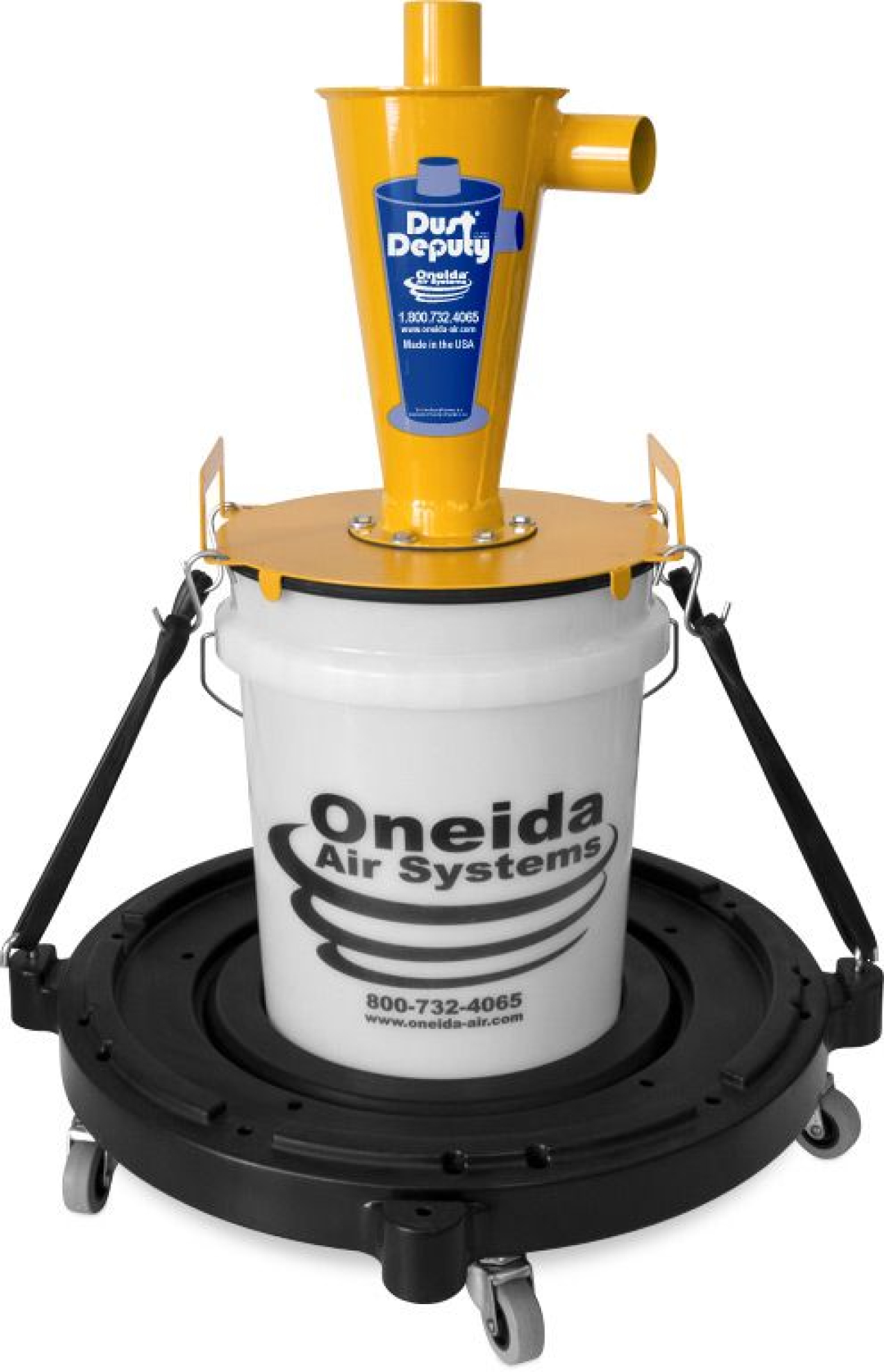 Reinforced Quick-Release Cyclonic 5-Gallon Dust Deputy Bucket Lid