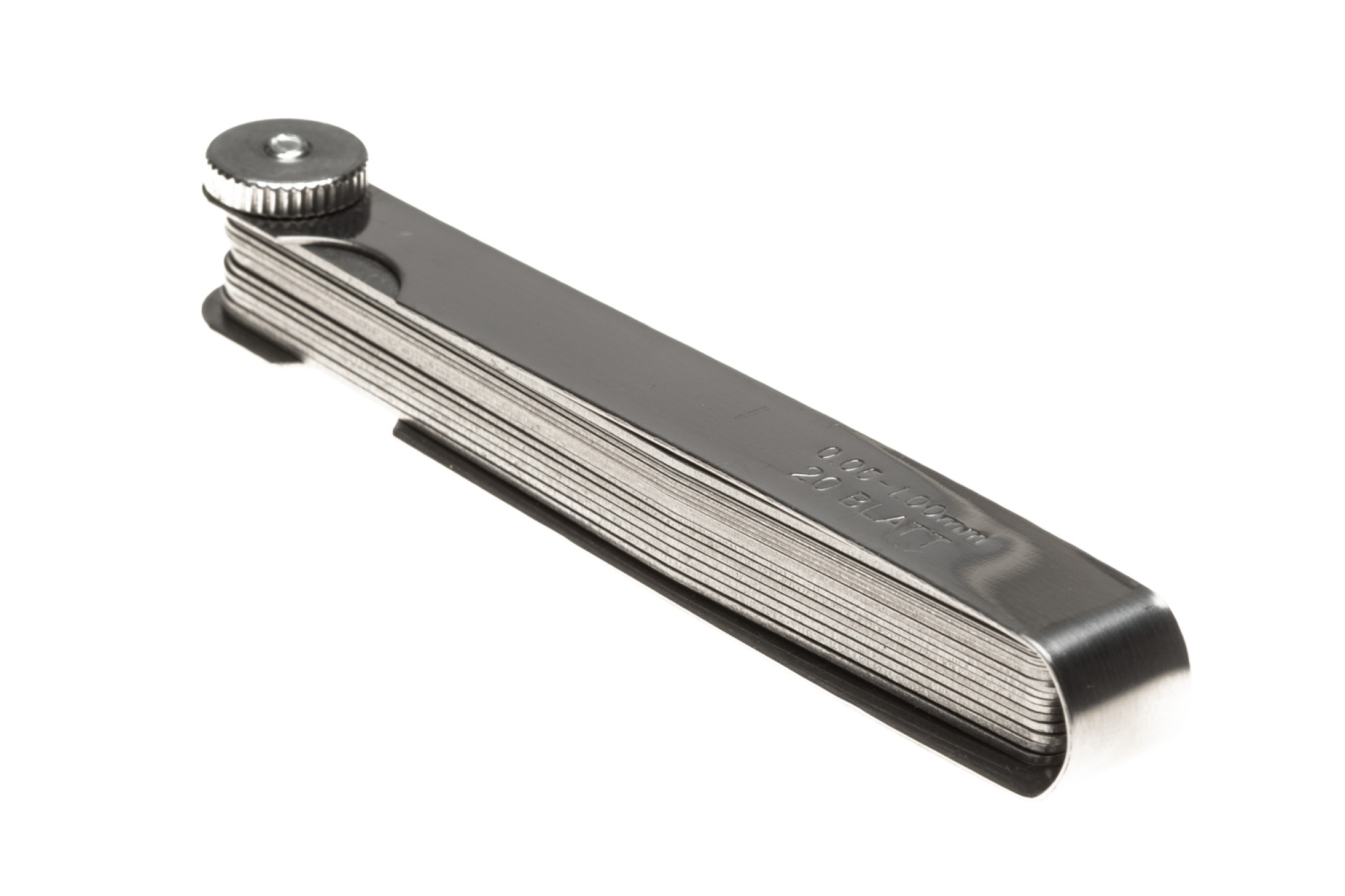 Präzisions-Fühlerlehren, 0,05 ... 1,0 mm, konisch (12,7 mm breit)