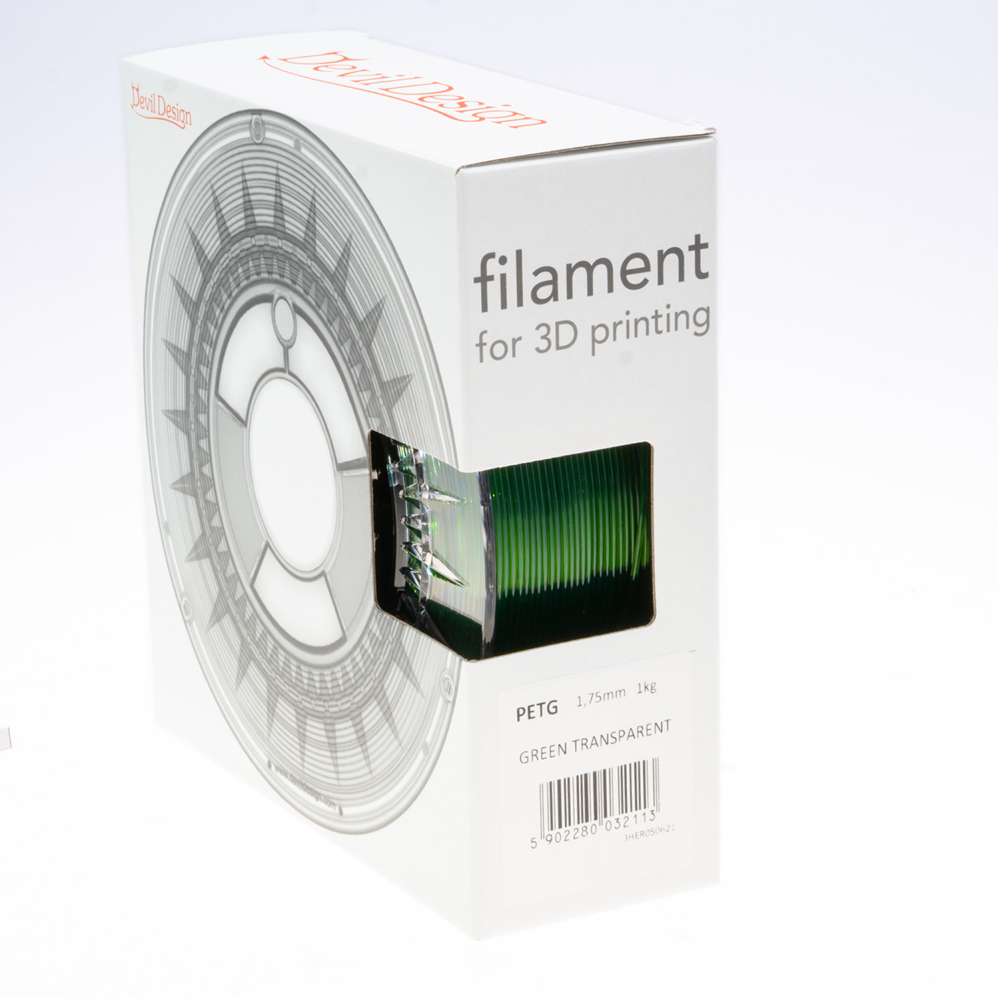 Filament PETG Transparent Grün 1,75 mm