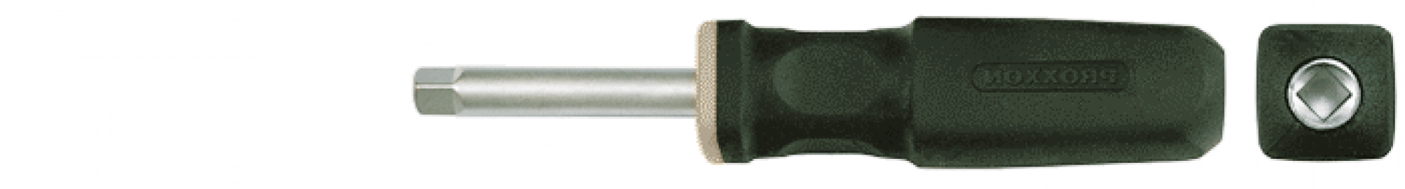 1/4'' - Drive screwdriver handle, 140 mm long