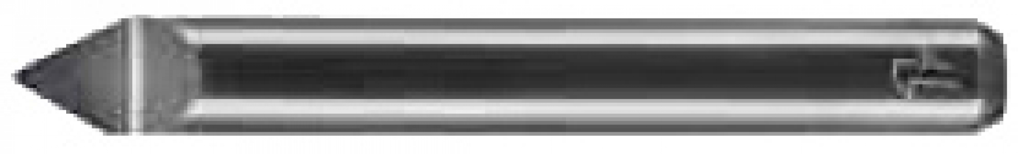 FIRSTATTEC Gravierstichel 1-Schneider 40°, mit Radius 0,2 mm