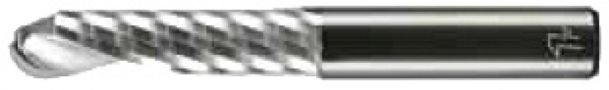 FIRSTATTEC Ball End Mill 1-Flute Ø3mm Polished 0.000