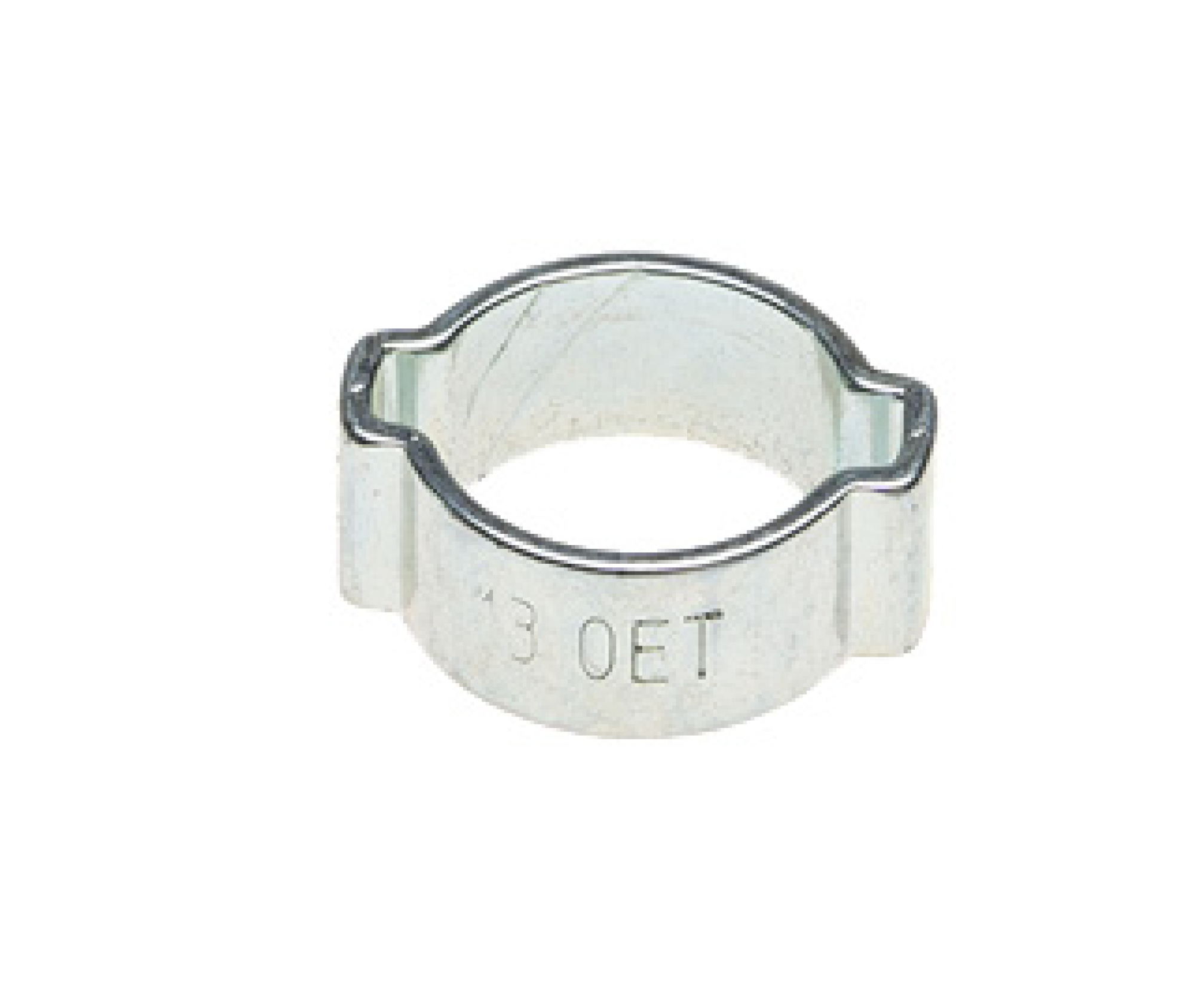 2-ear hose clamp, Ø 11 ... 13 mm, galvanized steel