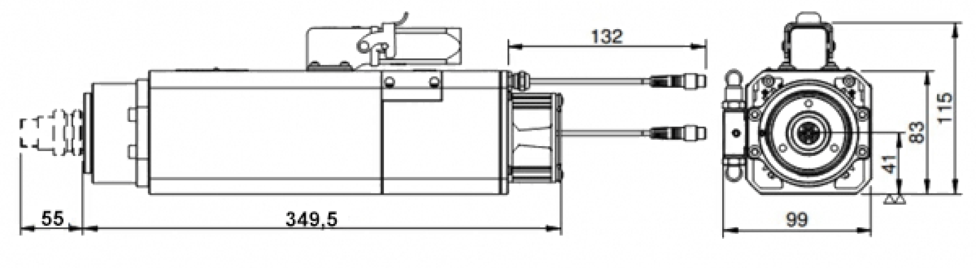 Tool Changer HF-Spindle Teknomotor 30.000 U/min | 2.2 kW | SK20 | 230 V