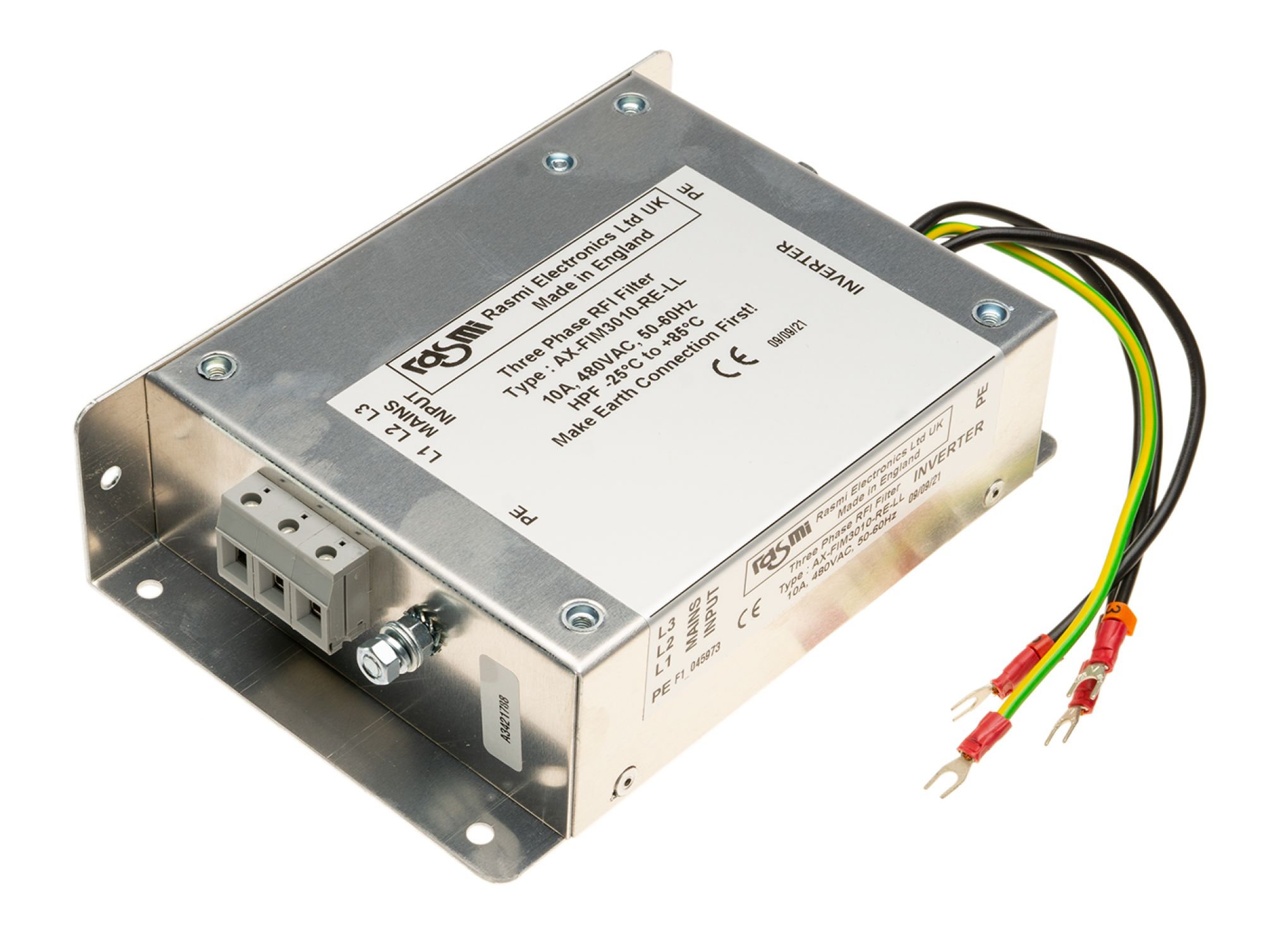 Netzfilter 3-phasig für FU 1,5 bis 3 kW