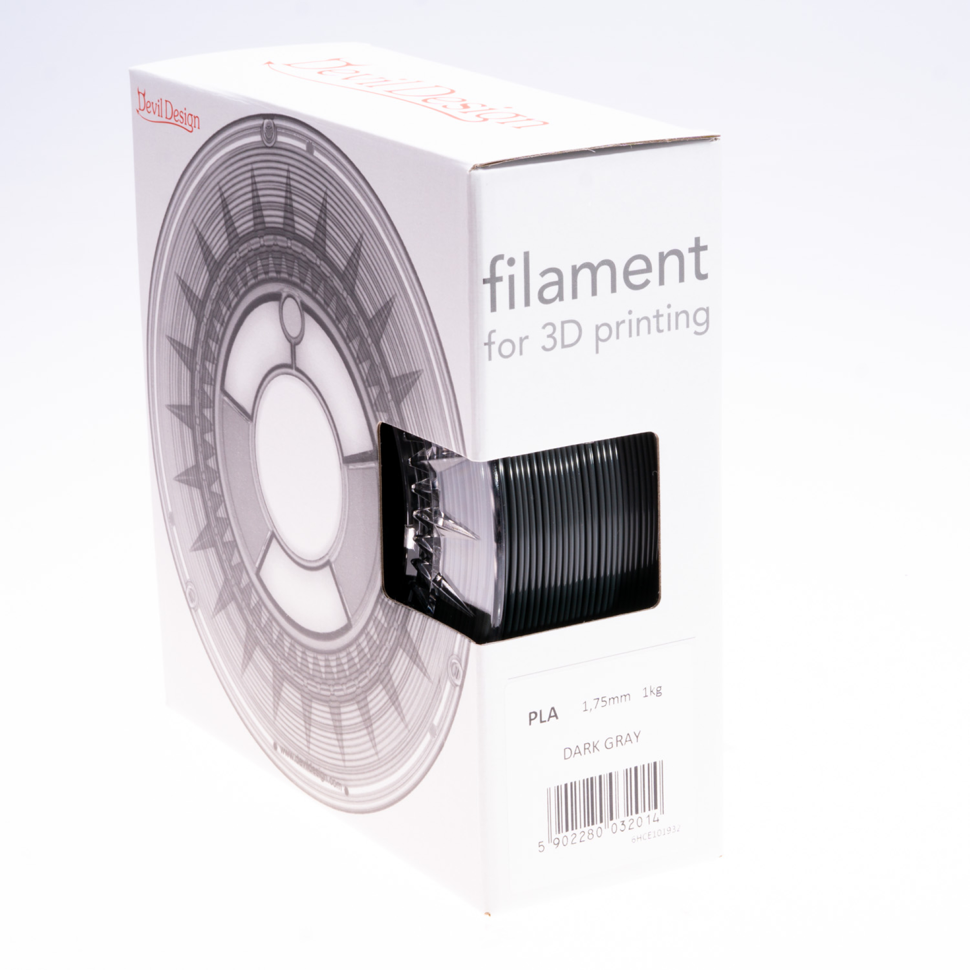 Filament PLA Dunkelgrau 1,75 mm