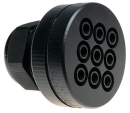 Connecting adapter for vacuum cleaners, 9 pcs. 10 mm pneumatic hose