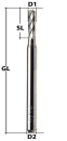VHM Schlichtfräser Ø 1,5 mm