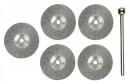 Wheel brushes stainless steel, 5 pcs