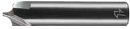 FIRSTATTEC Viertelkreisfräser 3-Schneider Ø 3 mm Radius 0,5 mm