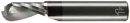 FIRSTATTEC Vollradiusfräser 1-Schneider Ø 3 mm R 1,5 mm Beschichtet