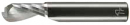 FIRSTATTEC Ball End Mill 1-Flute Ø4mm Radius 2mm